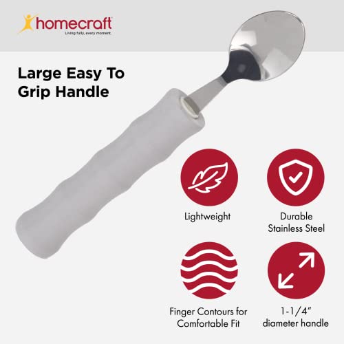 Cuillère standard Homecraft ergonomique manche mousse couvert adapté