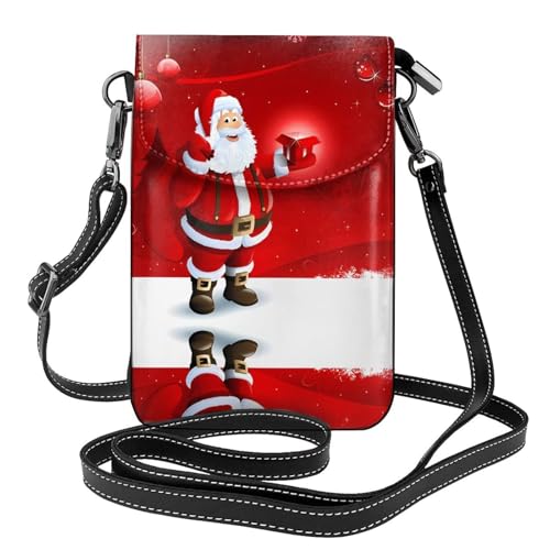 Petit portefeuille à bandoulière Merry Christmas, cadeau de Noël idéal