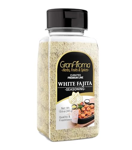 GranAroma White Fajita Seasoning, 13.6 oz, Spicy & Savory, Delicious Taste, Fajitas & Tacos
