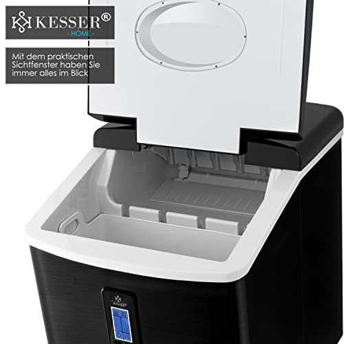 KESSER® Eiswürfelbereiter | Eiswürfelmaschine Edelstahl | 150W Ice Maker | 15 kg 24 h | 3 Würfelgrößen | Zubereitung in… – Bild 5