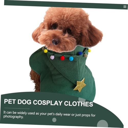 Disfraz árbol de Navidad para perro talla M miniatura 4