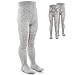 LaLoona Leotardos bebe Pack 2 Ud. - Medias elásticas para bebé niña y niño con cintura ancha y alto contenido de algodón - 50/56 (0-3 meses) - gris claro