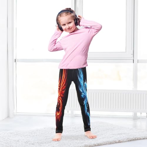 Toddler Girls Leggings Printed Yoga Pants Leggings Dragon and Phoenix for Kids4