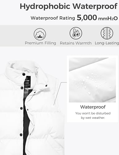 wantdo Women's Puffer Vests Thicken Winter Vest Outerwear Warm Puffy Vest4