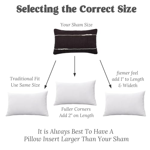 puredown® Feather Down Filled 14x22 Pillow Inserts, Lumbar Pillow Inserts for Decorative Throw Pillow, Bed, Couch and Home Decor