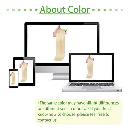 Clip In Hair Extensions Real Human Hair Platinum Blonde Hair Extensions Clip In Human Hair #60 Platinum Blonde Clip In Real Hair Extensions For White Women Blonde Hair Extensions 16 Inch #TOP5