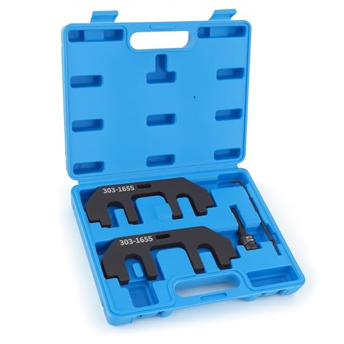 WAYCOJOY 303-1655 303-1530 Camshaft Holding Tool Kit, Compatible with Ford 3.5L EcoBoost Upgraded GT F-150 Expedition Lincoln Navigator, with Cylinder Head Screw Removal Socket Tension Tool