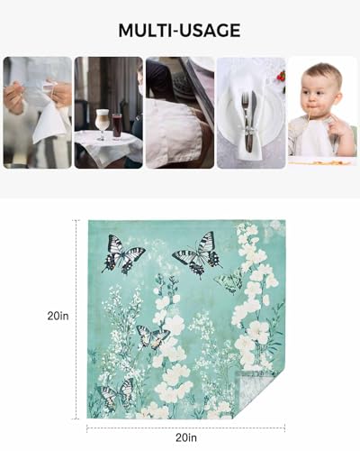 Servilletas de Tela Pack x4, Floral Acuarela, 20x20 in miniatura 5