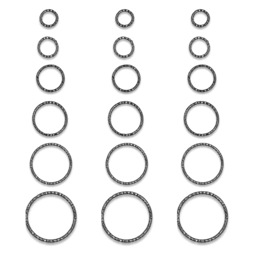 Image of SATRA TRADERS Round Shape Textured for Jewelry Making Crafting Ring | Qty : 250g | BF68 (Golden-12mm)