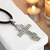 Mia Silver Studio Cross Necklace for Men Women - 925 Sterling Silver - Crucifix Jesus Christ Pendant - Unique Religious Christian Orthodox Jewelry #2