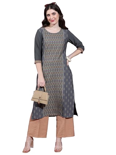 Image of Vishudh Women's Kurta | Regular Fit | Trendy Ethnic Top for Everyday Comfort