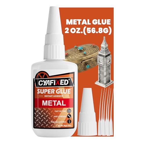 Image of Metal CA Super Glue 60g, Heavy Duty Clear Repair Jewelry, Stainless Steel