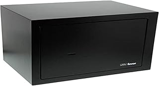 Burg Wächter Möbeltresor mit Schlüssel, inkl. Fachboden, Schwarz, HxBxT: 250 x 350 x 250 mm