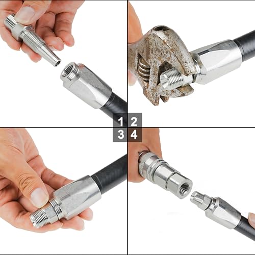 Ancimoon AA-032 2Pcs 3/8'' Reusable Hydraulic Fittings thumb #5