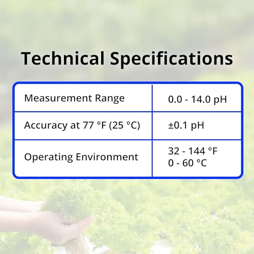 bluelab probph ph probe for water replacement electrode for meter monitor and controller with easy calibration tool for hydroponic system and indoor plant grow