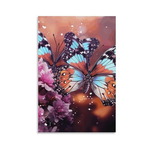 Toile de papillons colorés poétiques pour apporter de la joie dans votre maison