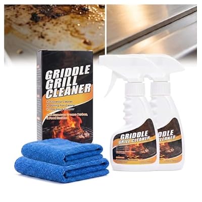 Fast Acting Heavy Duty Grill Degreaser Spray, 2026 New Griddle Grill Cleaner, Multi Surface Kitchen Grease Cleaner for Outdoor Cooking BBQ Grill Cleaner, for Home Cooks Cooktop Cleaner Spray (2)