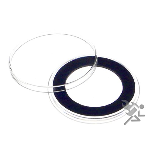 Air-tite cápsulas para monedas 32mm azul velour miniatura 1