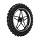 Hinterrad, Pocket Bike Hinterrad, Motorrad-Hinterreifen, Scheibenbremsrad Ersatzräder für Hinterrad-Scooter 2,5‑10 Hinterrad Stahllegierung Ersatz für Mini Pocket Bike Motorrad (Schwarz)