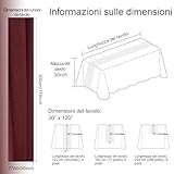 Zoom IMG-2 runner tavolo rosso bordeaux in Zoom IMG-2 runner tavolo rosso bordeaux in