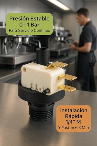Presostato Piris Mini 1 Bar 230V de alta fiabilidad para calderín de cafetera 60000008 4
