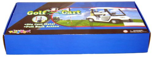 Caja con 12 carritos de golf blancos, 4.5 pulgadas miniatura 6