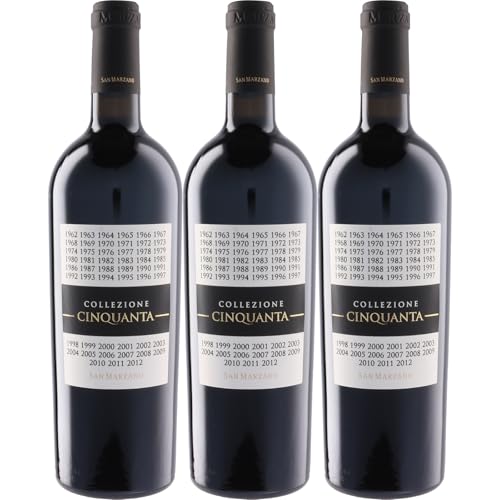 【3本セット】 コレッツィオーネ・チンクアンタ +7 赤ワイン 750ml イタリア (サン・マルツァーノ)Collezione 50