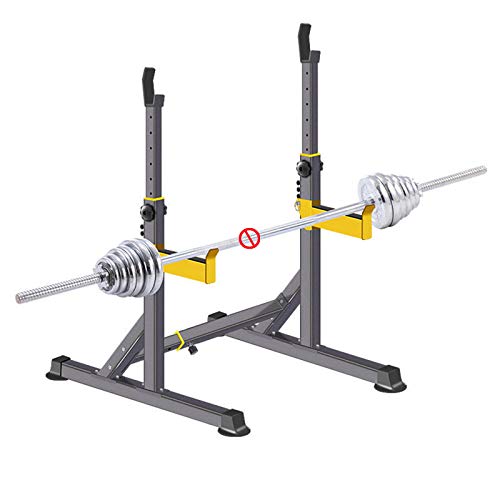 YFGHFHG Squat Rack Ajustable Anchura y Altura Multifuncional Rack Sentadilla Carga MAX 300Kg Soporte Barra Pesas Levantamiento de Pesas Equipo de Gimnasio en Casa