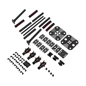 Drone LX350 Frame, Four Axis Aerial Frame Durable Lightweight Strong High Portability CNC Processing with Antislip Mat for FPV Drone Flight Control System