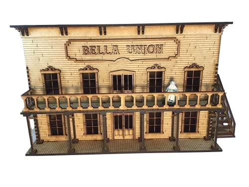 Bella Union Hotel Saloon Brothel 28mm Terrain Kit Tombstone Desperado Legends Western Wild West Building RPG