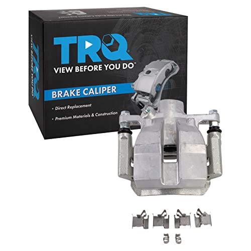 Image of TRQ Rear Left Brake Caliper w /Bracket Drivers Side