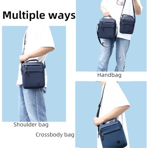 Small Messenger Bag for Men Women,Anti Theft Crossbody Shoulder Bag for Men Adjustable Strap Water Resistant4