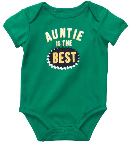 Bodysuit bébé garçon tante à manches courtes en coton doux