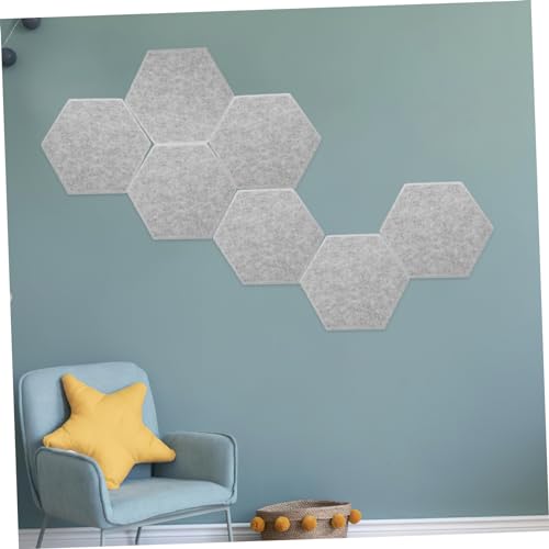 12 piezas de paneles acústicos para aislamiento de sonido, tablero de insonorización para reducción de ruido en paredes, color gris plateado moderno miniatura 4