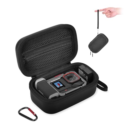 BRDRC Carrying Case for Insta360 Ace Pro 2/Ace Pro Xplore Bundle Kit Portable Small Storage Bag Hard Shell Battery Travel Case with Wrist Strap Carabiner Insta 360 Ace Pro 2/Ace Pro Accessoires