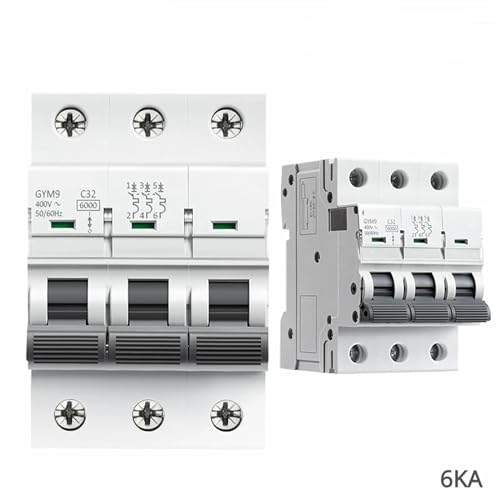 Disjoncteur format compact 3 pôles 6KA adapté aux rails DIN standard - 2