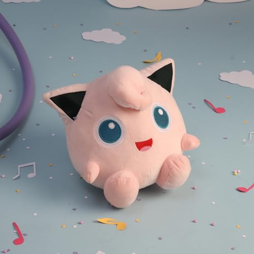 Image of Mirada Pokemon Jigglypuff Soft Plush Toy - 22cm | Official Licensed Cute Stuffed Character Doll for Kids, Boys & Girls | Super Soft & Comfortable Plushie | Ideal Gift for Birthday, Fan & Christmas