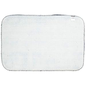 Amazon Brand - Solimo Anti-Slip Microfibre Bathmat, 50cm x 80cm - Pack of 2 (Blue)
