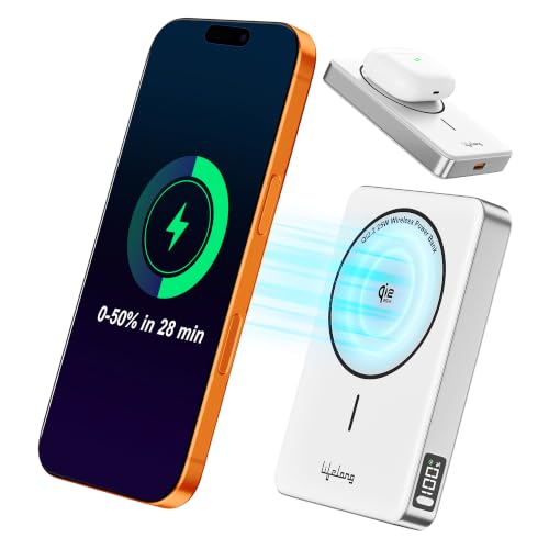 Image of Lifelong Electronics Qi2.2 MagSafe 25W 10000mAh Power Bank | India's Fastest Wireless Powerbank (iPhone 16 /17 /Pro /Max /S26Ultra) + 45W Wired Charging (All Type-C Phones & Laptops) | 100W Cable Included