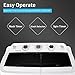 HOMHUM Portable Mini Compact Twin Tub Washing Machine w/Wash and Spin Cycle, 17lbs 2IN1 Washer Spin Dryer Ideal for Dorms, Apartments, RVs, Camping etc, White/Black