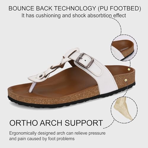 Image of Centrino Women's Berkin-Style Slip-On Sandals | Open Toe Design | Soft PU Footbed | Lightweight & Comfortable | Arch Support | On-Grip Sole | Casual Outdoor Wear (7695)