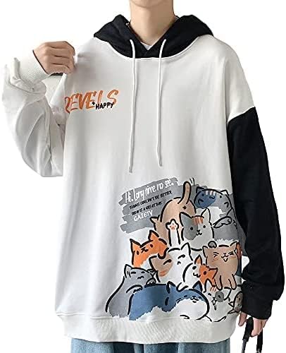 桜と倫 パーカー メンズ 長袖 トレーナー 秋服 かわいい プルオーバー おもしろ ロングパーカー 猫 桜と倫 パーカー メンズ 長袖 トレーナー 秋服 かわいい プルオーバー おもしろ ロングパーカー 猫