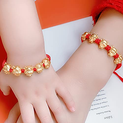 Feng Shui Wealth Bracelet Red Cow Charm Chinese Zodiac Animal Birth Year Lucky Charm Bracelet Zodiac Ox Pendant Attract Wealth Money Jewelry Gifts4