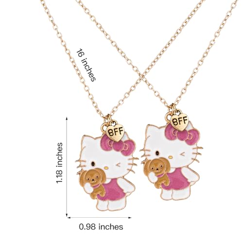 Friendship Necklaces for 2 Friends,Cute Pattern Necklaces,Birthday Christmas Stuff for Daughter Niece Granddaughter4