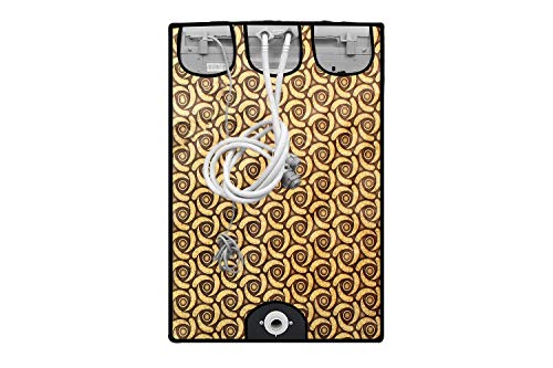Image of Stylista Washing Machine Cover Compatible for Samsung 7.0 Kg Fully-Automatic Top Loading WA70N4420BS /TL Packed Pattern Light Yellow