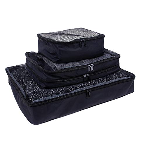 Ohuhu [3-Pack] Tear-Proof Travel Packing Cubes