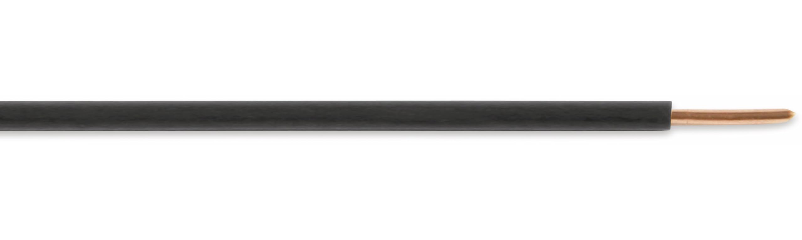 H07V-U Elektrokabel Draht, 1,5 mm², 100 m, Schwarz