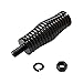 LeleoCar CB Radio Barrel Spring Mounting Base Black Compatible with UTV ATV Truck Car Radio and LED Whip Lights