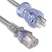 10ft 18 AWG Nema Hospital Grade 5-15P to IEC C13