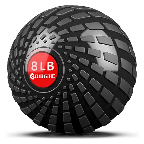 GOOGIC Slam Ball 8 lbs Medicine Ball Weighted Balls for Exercise and Workout, Strength, Cardio...